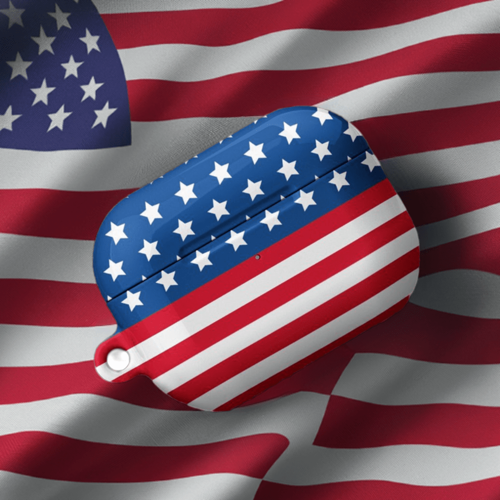 American Flag Custom AirPods Pro Case | Tough AirPods Case - AirPods Case - Raiden Gate Design