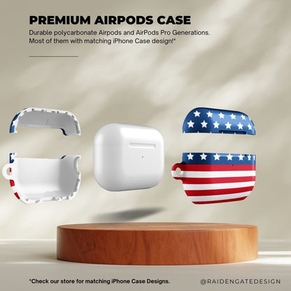 American Flag Custom AirPods Pro Case | Tough AirPods Case - Raiden Gate Design