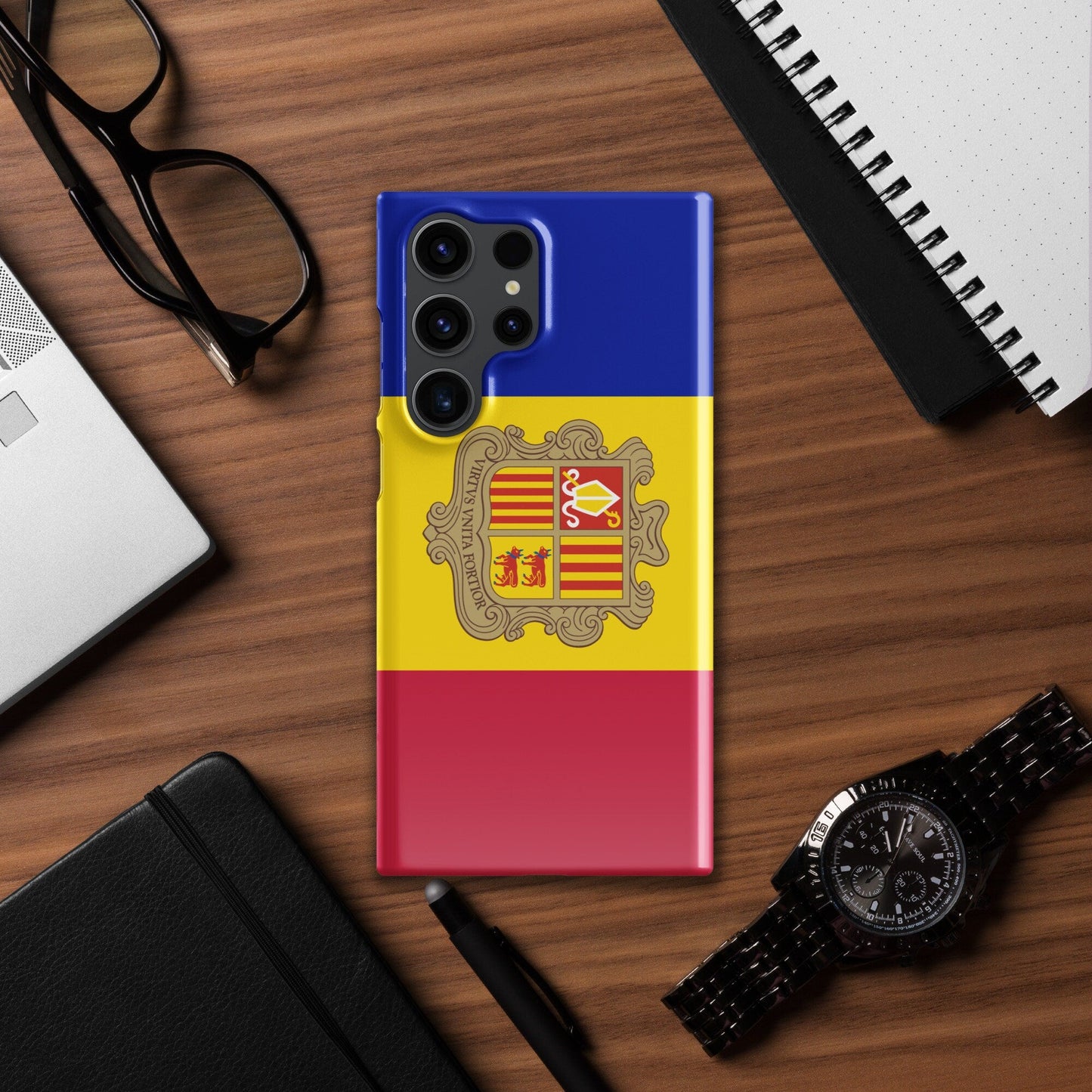 Andorra Flag Samsung Galaxy Phone Case for Samsung S24 and Samsung S23 for Patriots - Raiden Gate Design