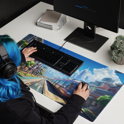 Anime Gaming Mousepad | Anime Desk Mat | Anime Gamer Gift | Desk Accessories | Large Mouse Pad - Raiden Gate Design