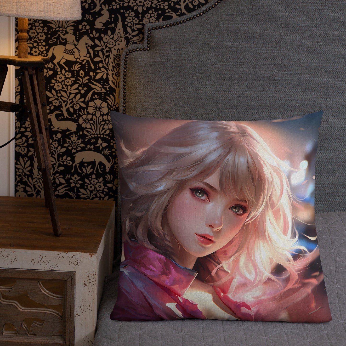 Anime Girl Pillow | Accent Throw Pillow | Anime Gift | Decorative Pillow | Sexy Anime Girl Pillow | Christmas Gift | Manga Girl Pillow - Raiden Gate Design