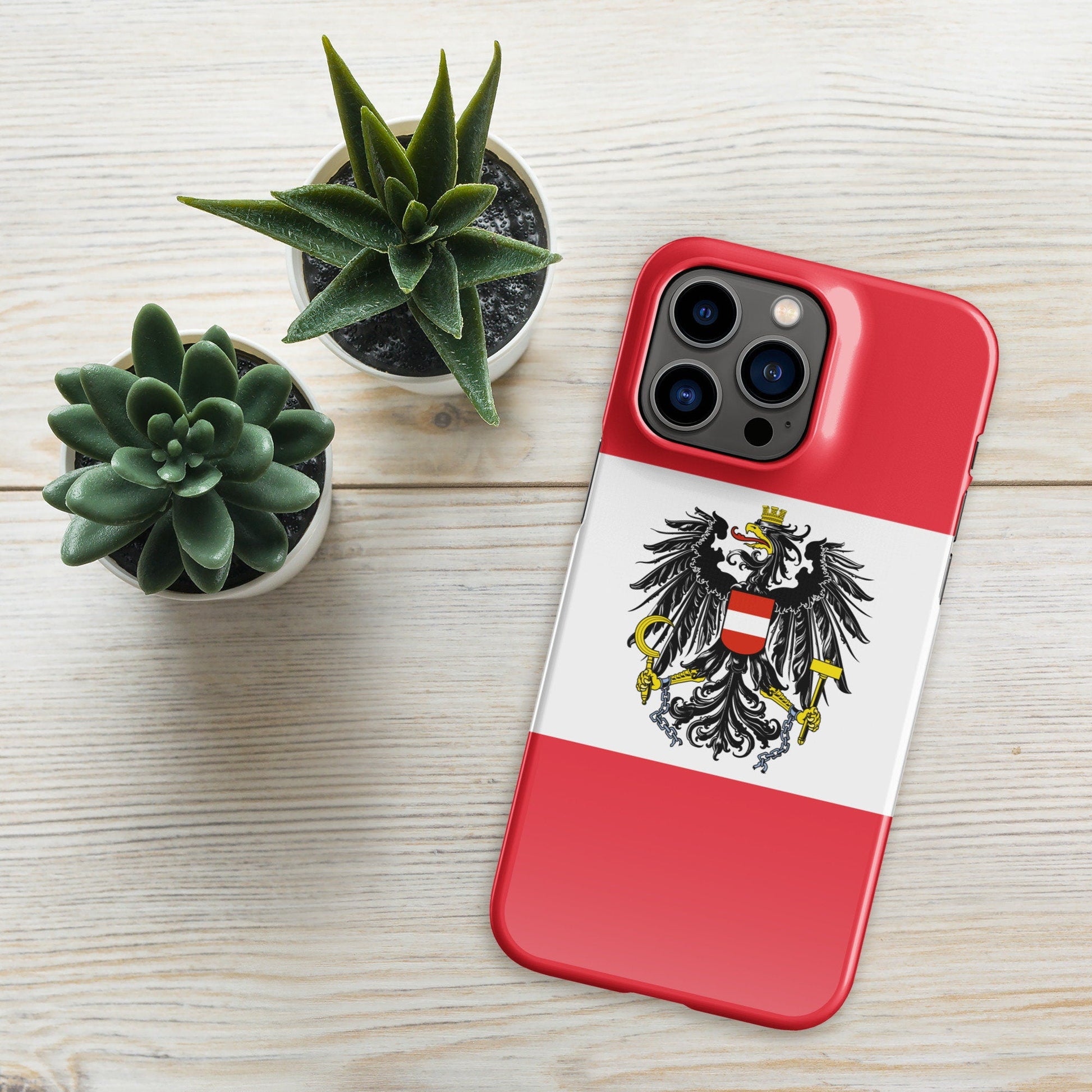 Austria Flag | Aesthetic Phone Case | iPhone 15 Pro Max | Patriotic Phone Case | Tough Case - Raiden Gate Design