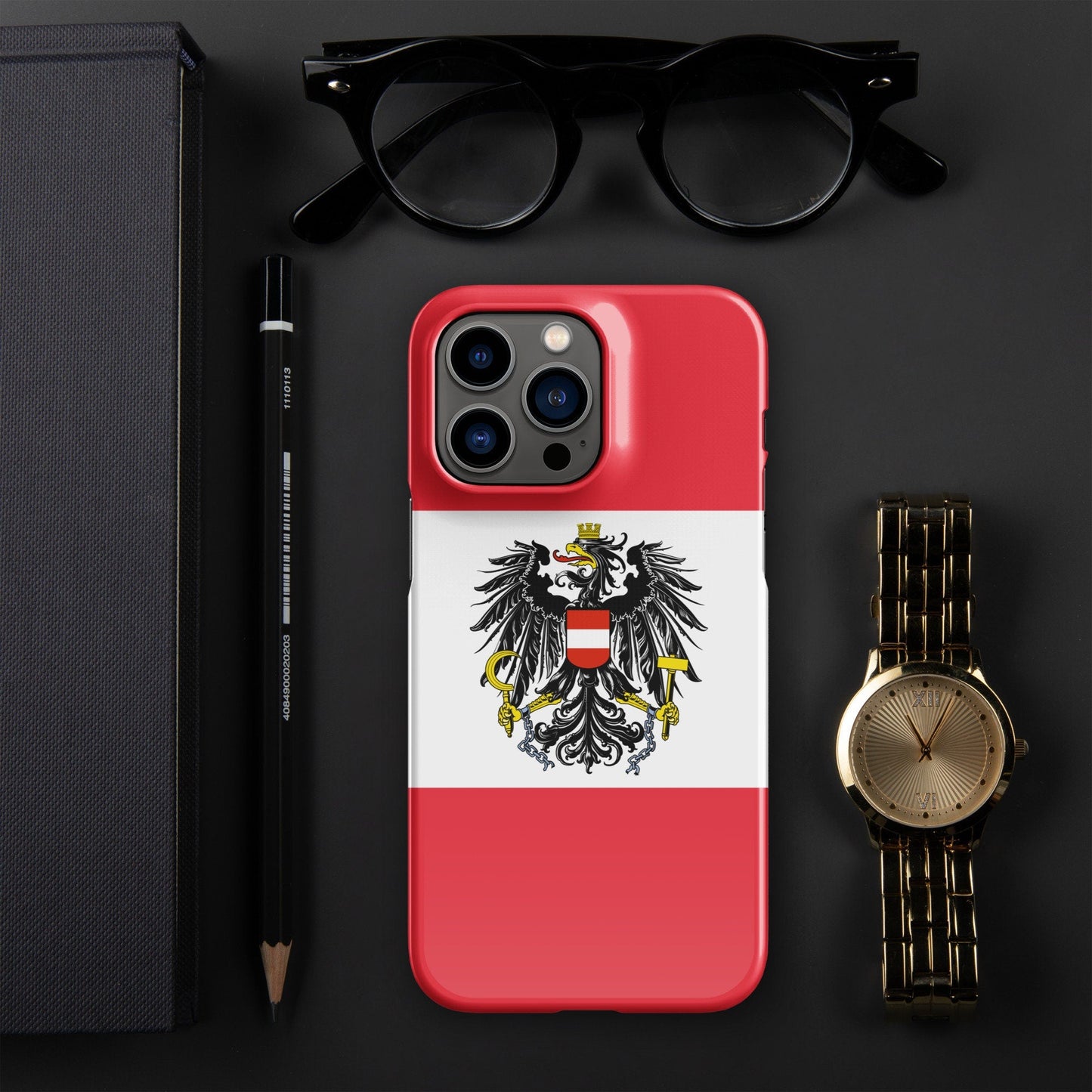 Austria Flag | Aesthetic Phone Case | iPhone 15 Pro Max | Patriotic Phone Case | Tough Case - Raiden Gate Design