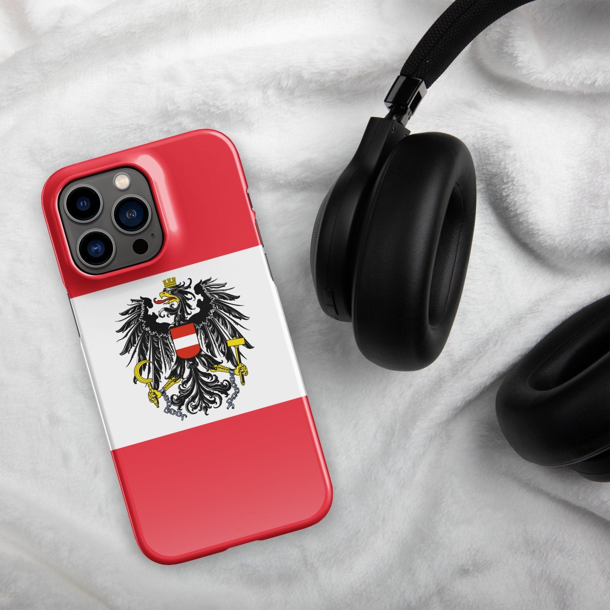 Austria Flag | Aesthetic Phone Case | iPhone 15 Pro Max | Patriotic Phone Case | Tough Case - Raiden Gate Design