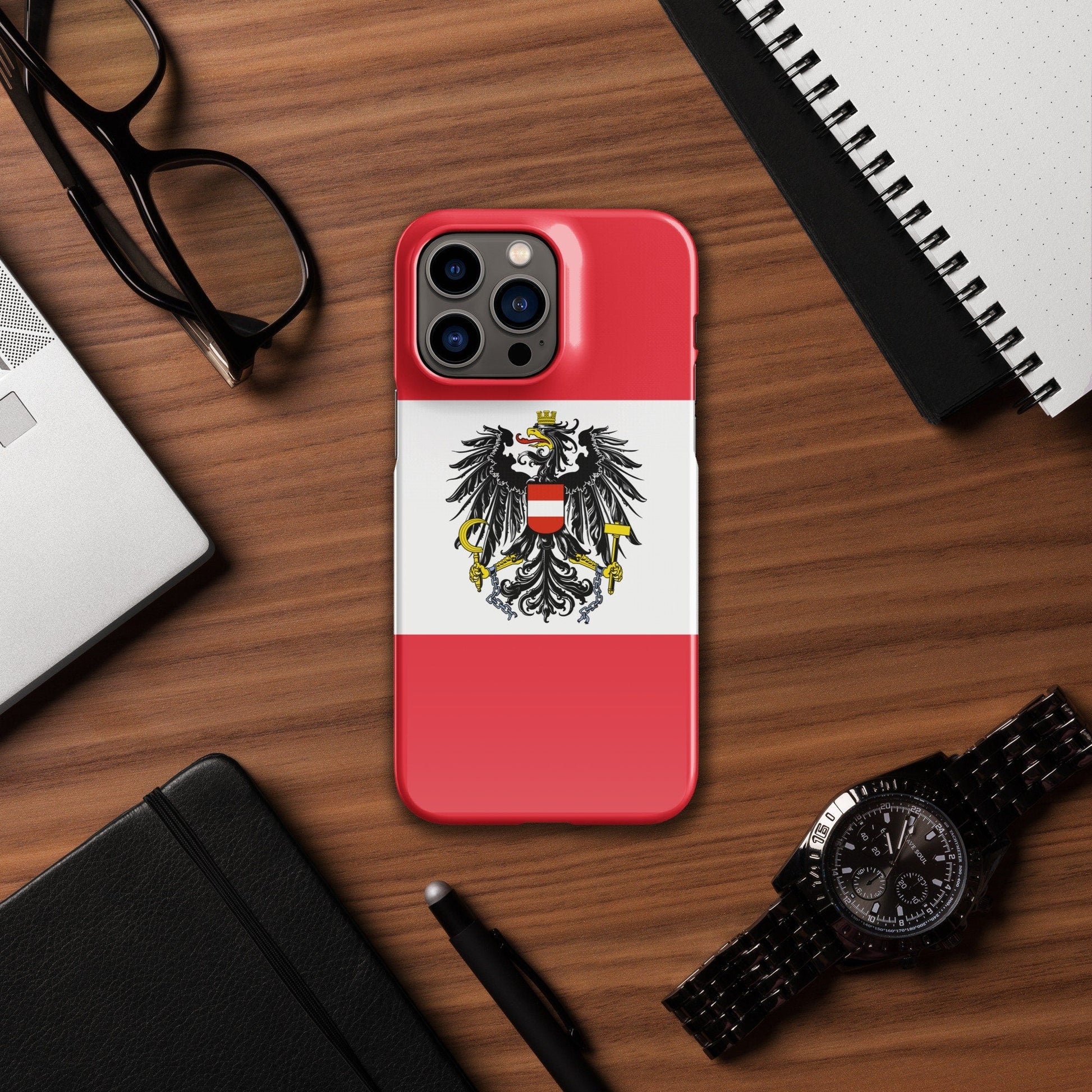 Austria Flag | Aesthetic Phone Case | iPhone 15 Pro Max | Patriotic Phone Case | Tough Case - Raiden Gate Design