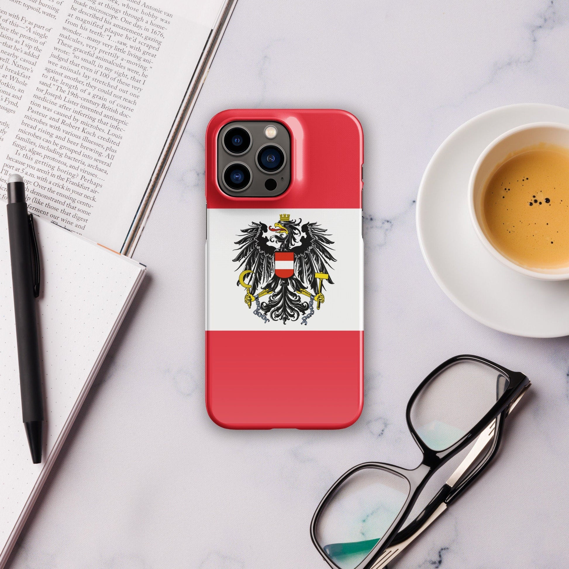 Austria Flag | Aesthetic Phone Case | iPhone 15 Pro Max | Patriotic Phone Case | Tough Case - Raiden Gate Design