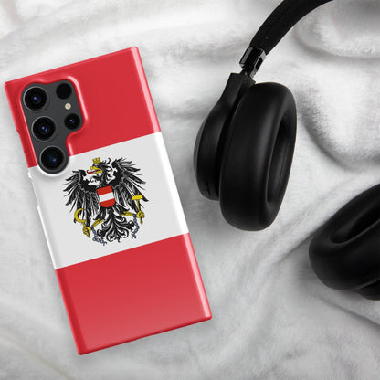 Austria Flag Samsung Galaxy Phone Case for Samsung S24 and Samsung S23 for Patriots - Raiden Gate Design