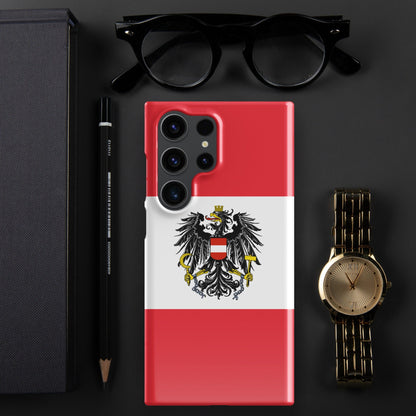 Austria Flag Samsung Galaxy Phone Case for Samsung S24 and Samsung S23 for Patriots - Raiden Gate Design