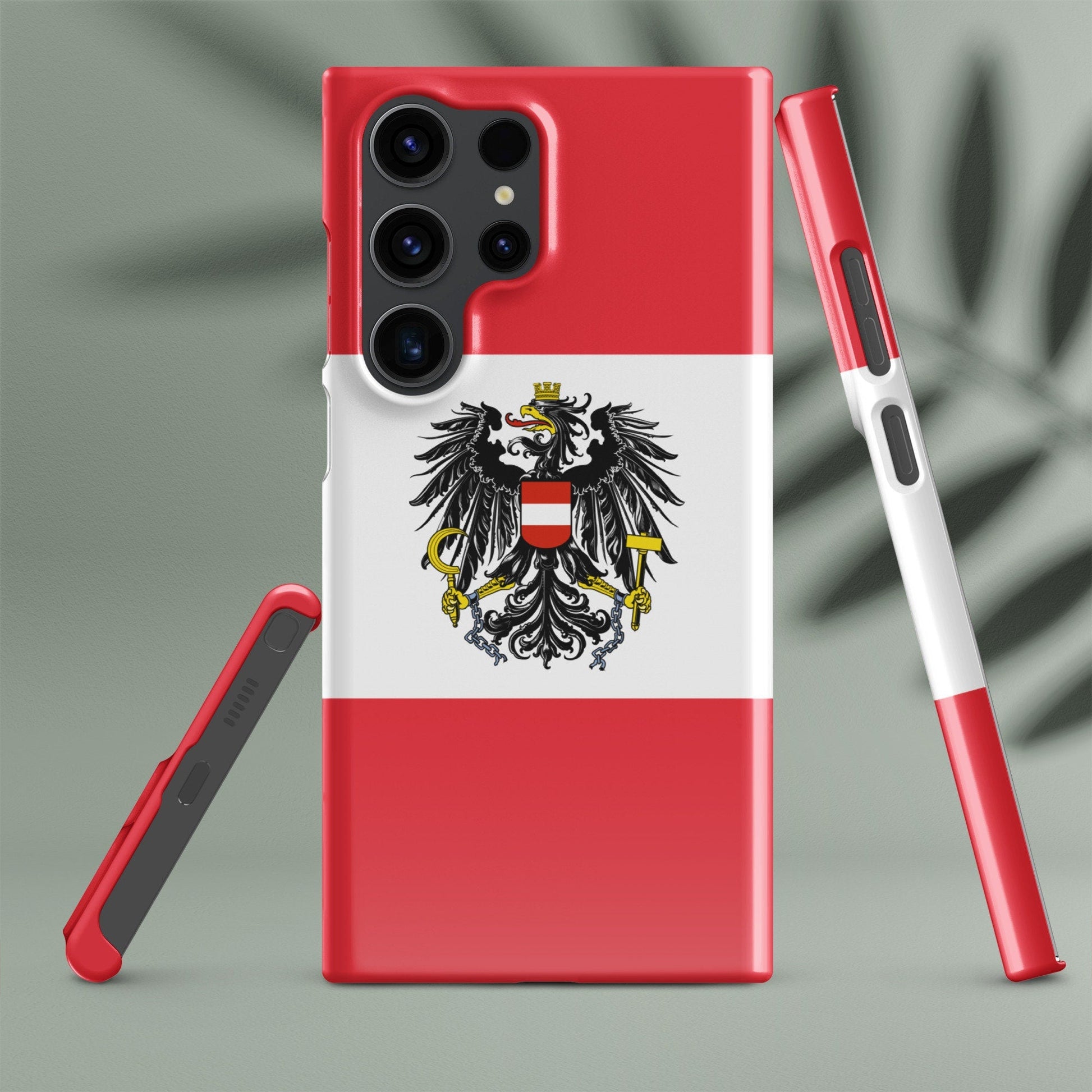 Austria Flag Samsung Galaxy Phone Case for Samsung S24 and Samsung S23 for Patriots - Raiden Gate Design