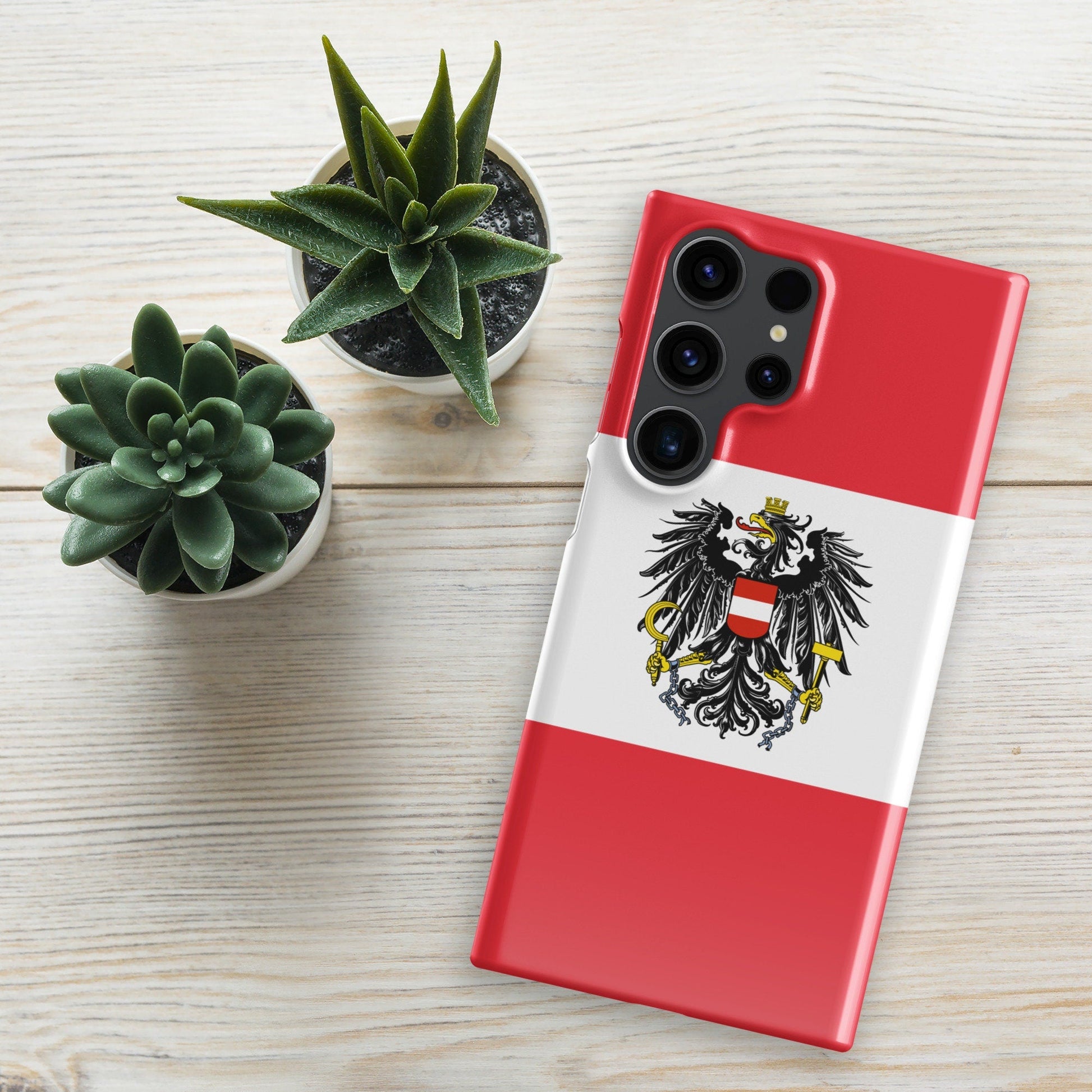 Austria Flag Samsung Galaxy Phone Case for Samsung S24 and Samsung S23 for Patriots - Raiden Gate Design