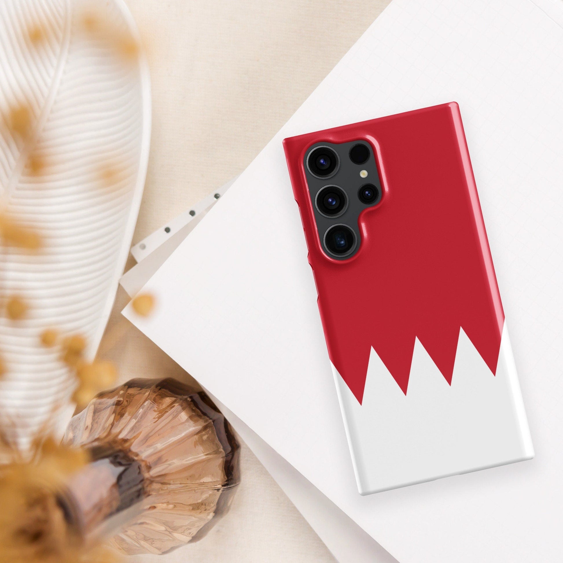 Bahrain Flag Samsung Galaxy Phone Case for Samsung S24 and Samsung S23 for Patriots - Raiden Gate Design