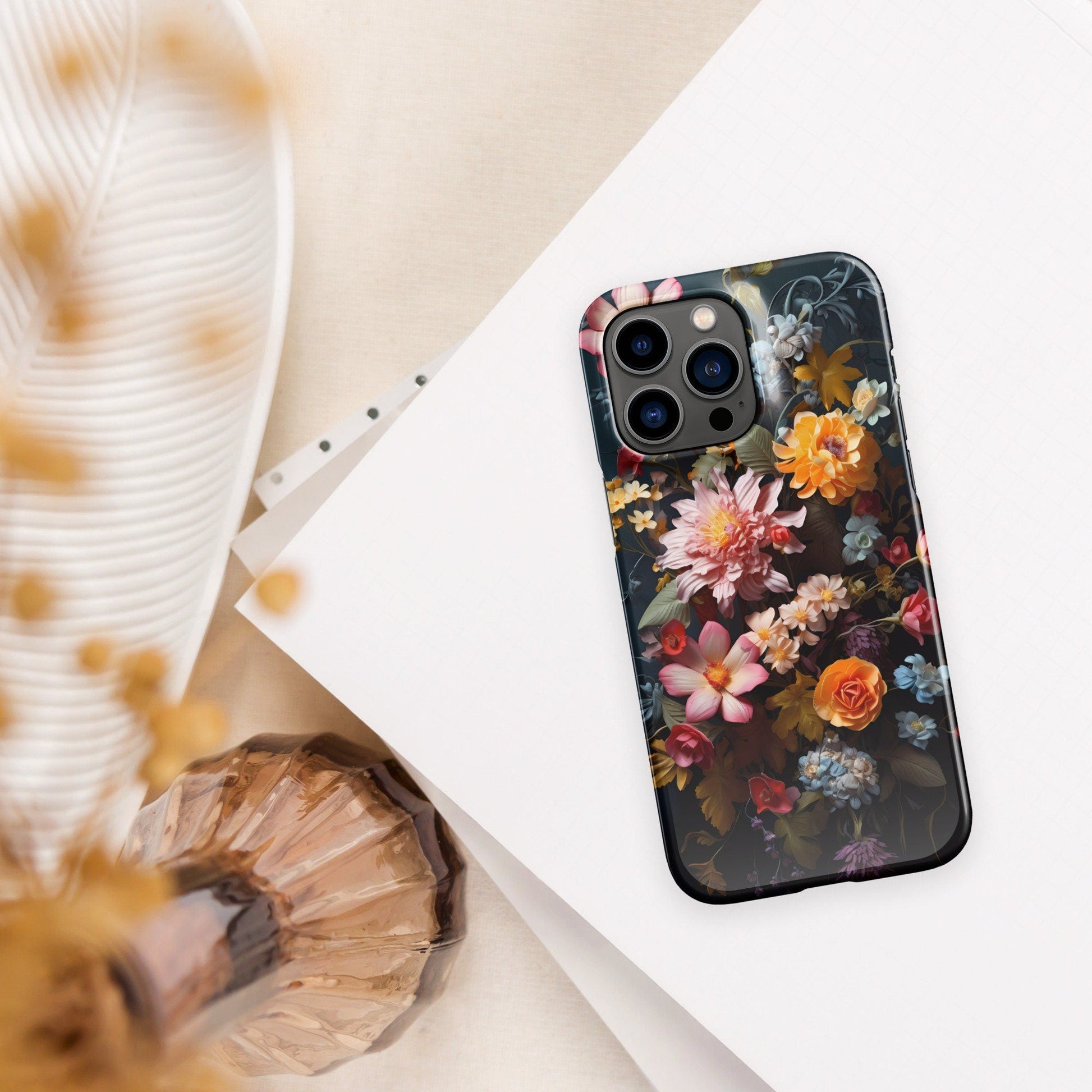 Baroque Plant Phone Case | Botanical Phone Case | Aesthetic Phone Case | Floral Phone Case | Tough Case - Raiden Gate Design