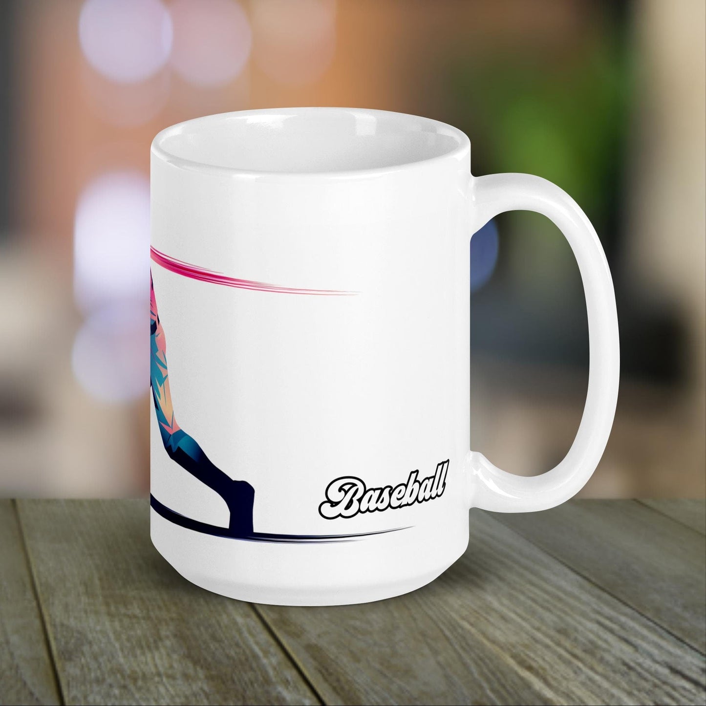 Baseball Mug | Baseball Coach Gift | Neon Color Design for Baseball Mom - Raiden Gate Design