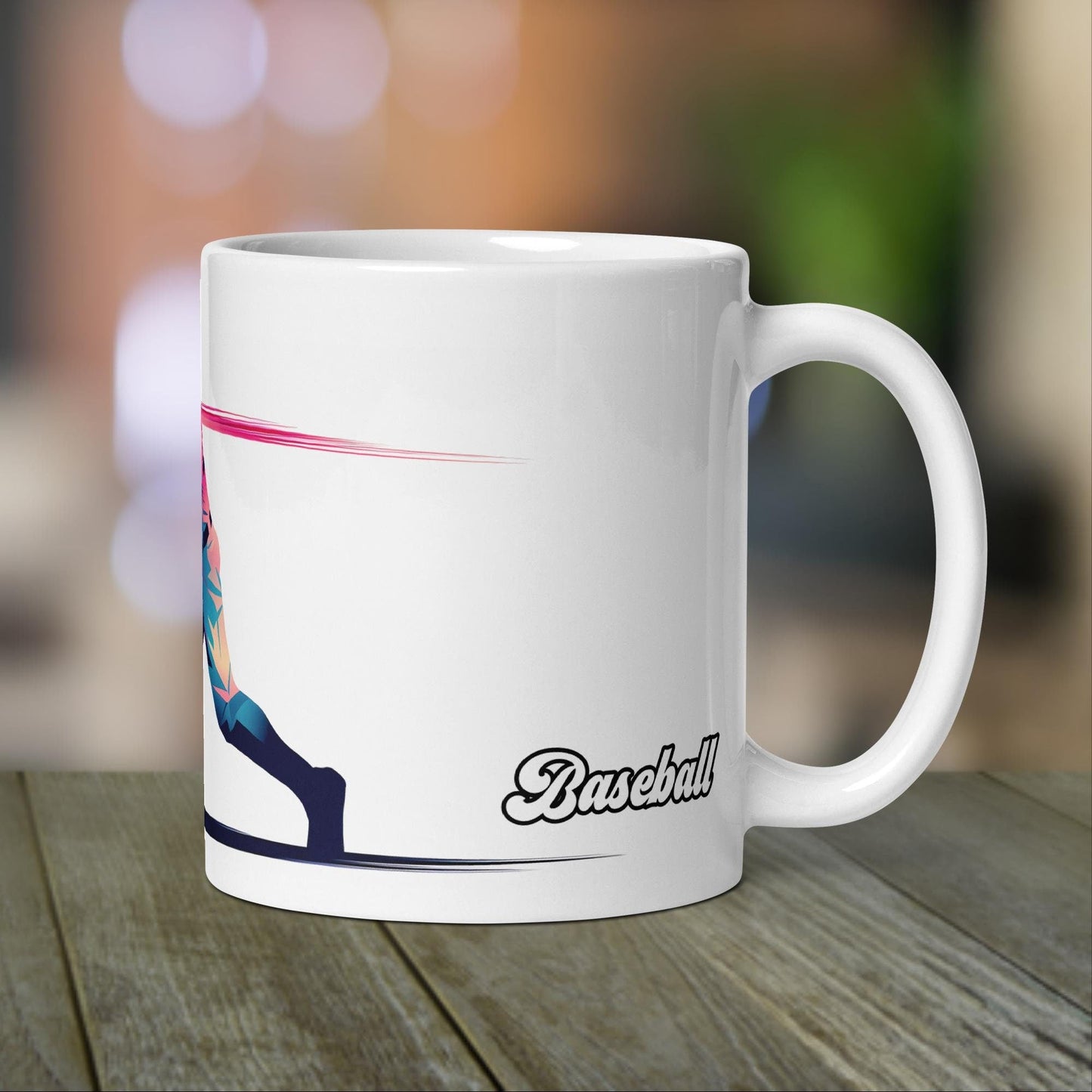 Baseball Mug | Baseball Coach Gift | Neon Color Design for Baseball Mom - Raiden Gate Design