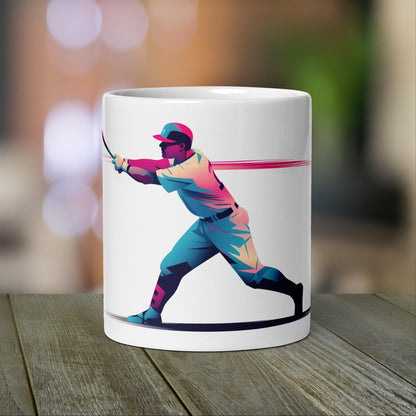 Baseball Mug | Baseball Coach Gift | Neon Color Design for Baseball Mom - Raiden Gate Design