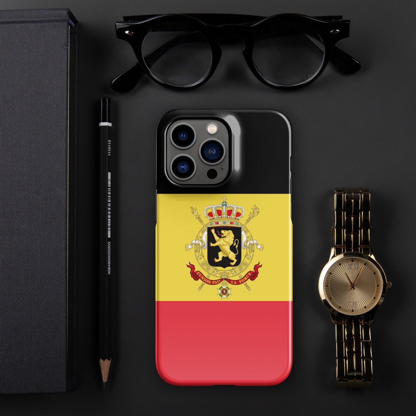 Belgium Flag | Aesthetic Phone Case | iPhone 15 Pro Max | Patriotic Phone Case | Tough Case - Raiden Gate Design