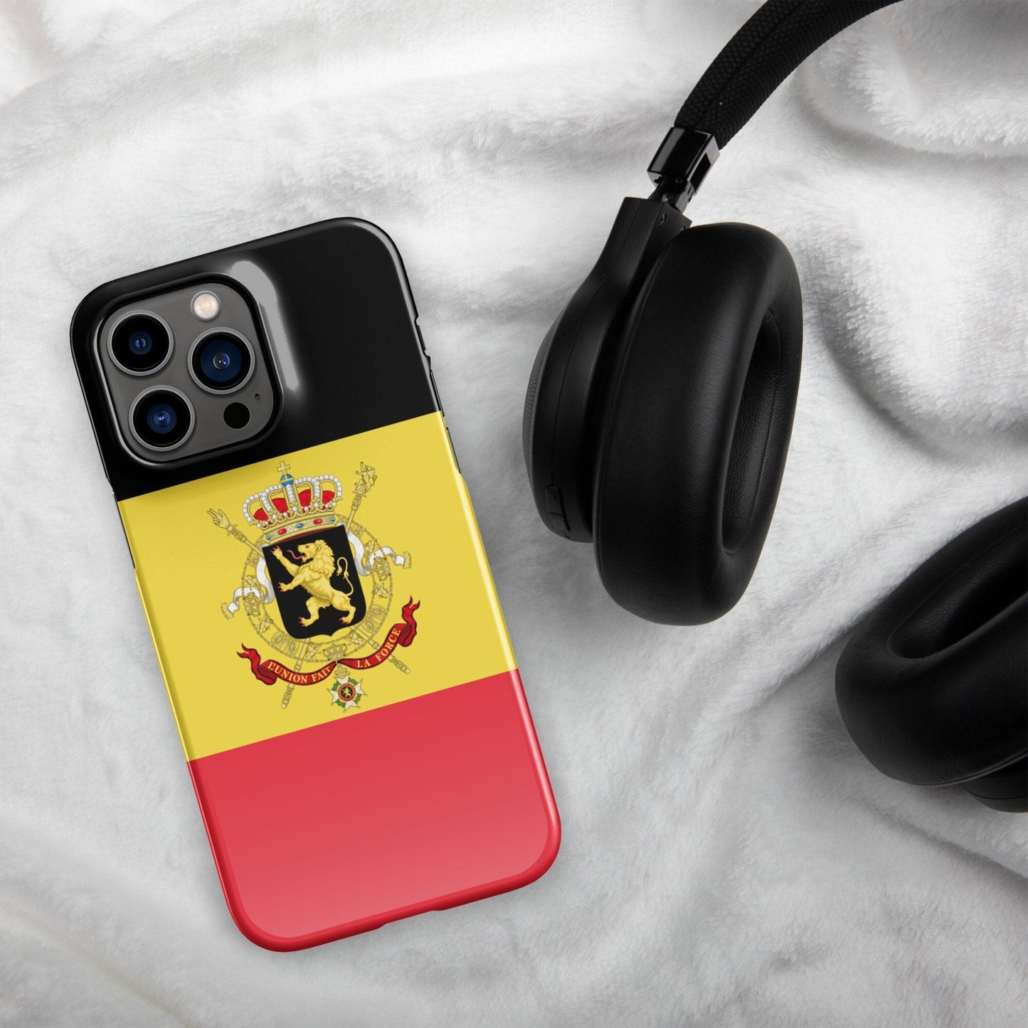 Belgium Flag | Aesthetic Phone Case | iPhone 15 Pro Max | Patriotic Phone Case | Tough Case - Raiden Gate Design