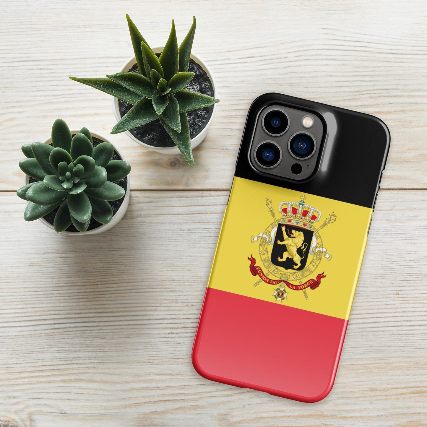 Belgium Flag | Aesthetic Phone Case | iPhone 15 Pro Max | Patriotic Phone Case | Tough Case - Raiden Gate Design