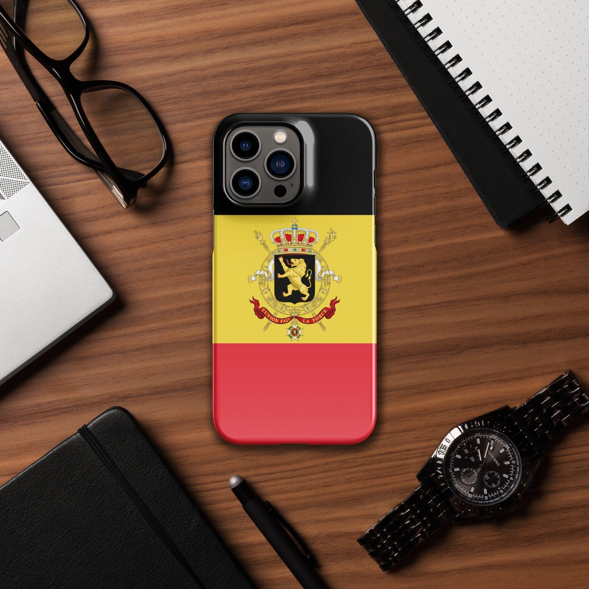 Belgium Flag | Aesthetic Phone Case | iPhone 15 Pro Max | Patriotic Phone Case | Tough Case - Raiden Gate Design