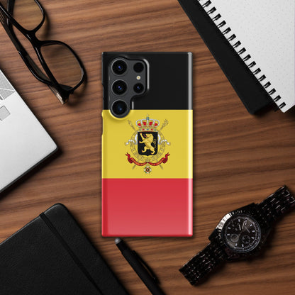 Belgium Flag Samsung Galaxy Phone Case for Samsung S24 and Samsung S23 for Patriots - Raiden Gate Design