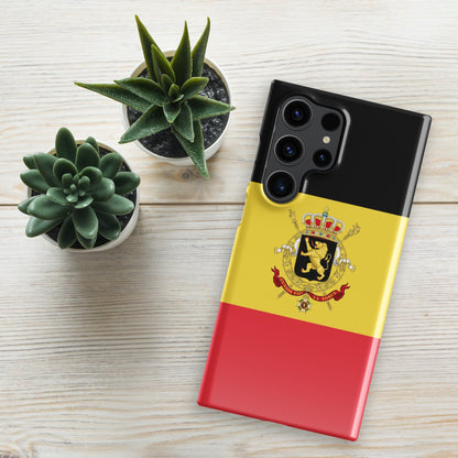 Belgium Flag Samsung Galaxy Phone Case for Samsung S24 and Samsung S23 for Patriots - Raiden Gate Design