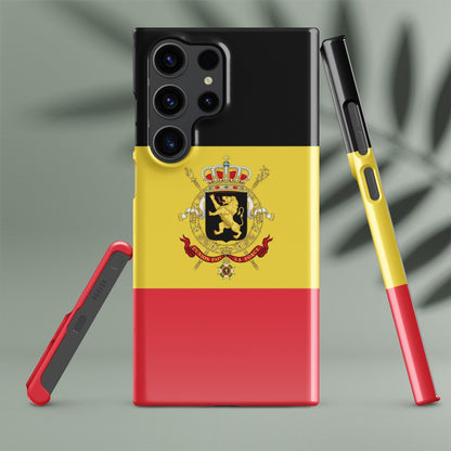 Belgium Flag Samsung Galaxy Phone Case for Samsung S24 and Samsung S23 for Patriots - Raiden Gate Design