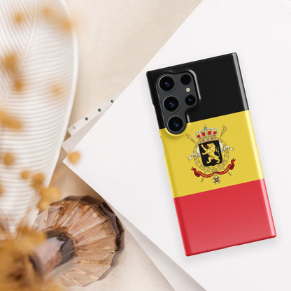 Belgium Flag Samsung Galaxy Phone Case for Samsung S24 and Samsung S23 for Patriots - Raiden Gate Design