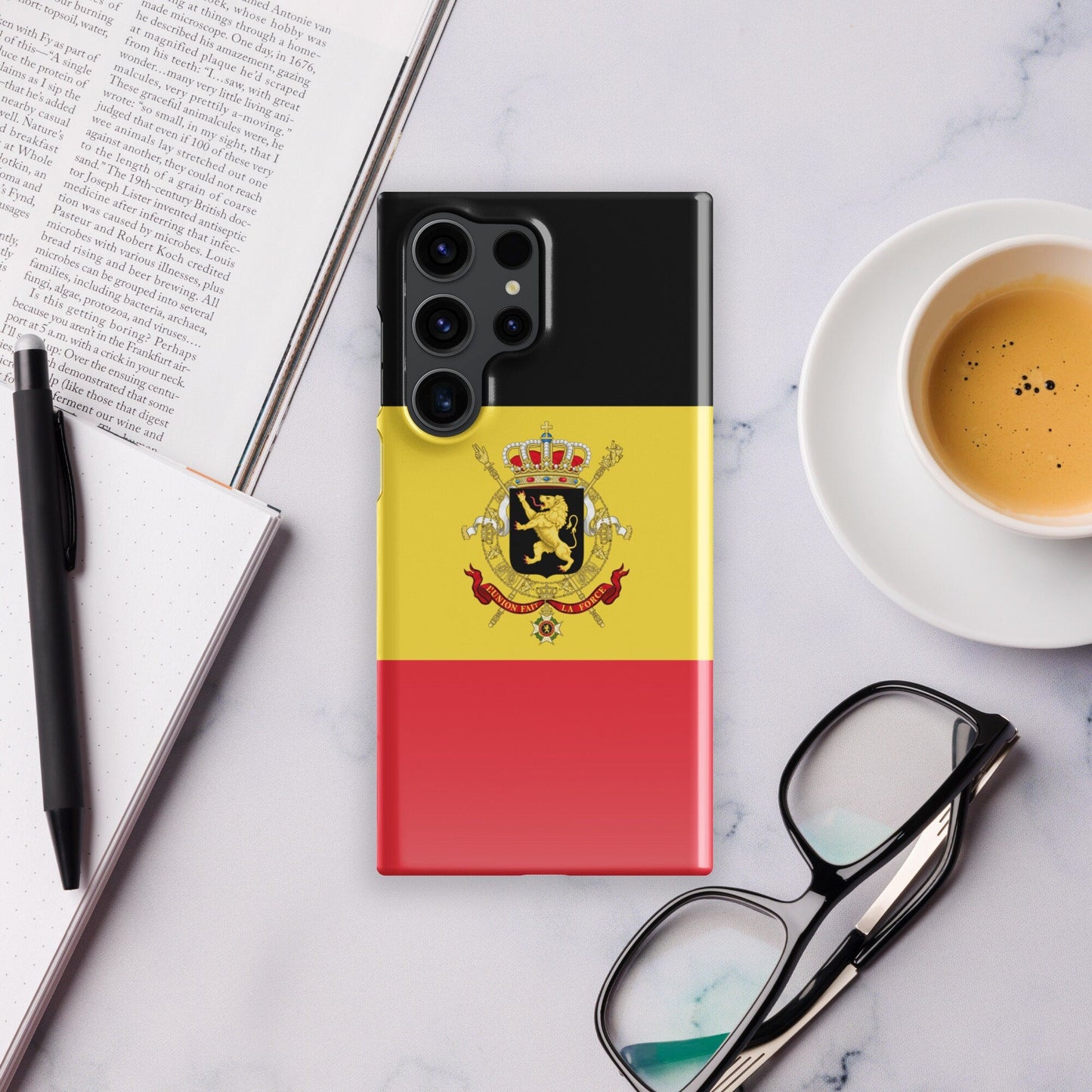 Belgium Flag Samsung Galaxy Phone Case for Samsung S24 and Samsung S23 for Patriots - Raiden Gate Design