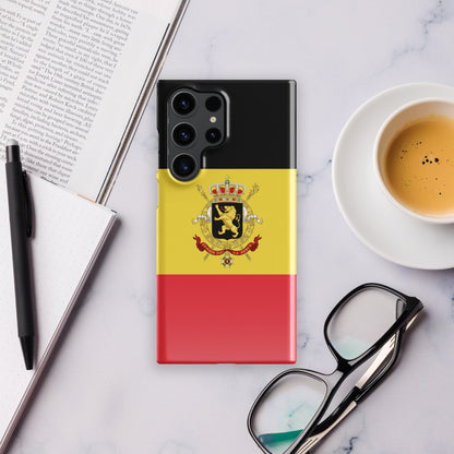 Belgium Flag Samsung Galaxy Phone Case for Samsung S24 and Samsung S23 for Patriots - Raiden Gate Design