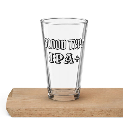 Blood Type IPA Plus – Pint Glass | Shaker Glass | Beer Glass | Beer Lover | Mixer Glass - Raiden Gate Design