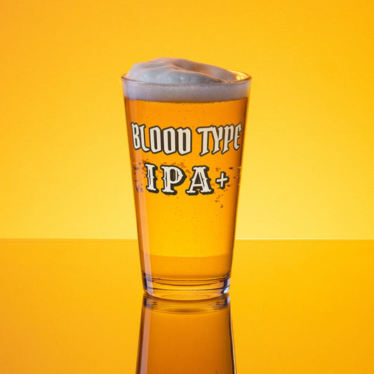 Blood Type IPA Plus – Pint Glass | Shaker Glass | Beer Glass | Beer Lover | Mixer Glass - Raiden Gate Design