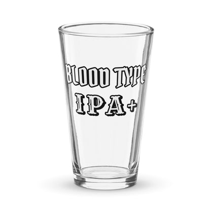 Blood Type IPA Plus – Pint Glass | Shaker Glass | Beer Glass | Beer Lover | Mixer Glass - Raiden Gate Design