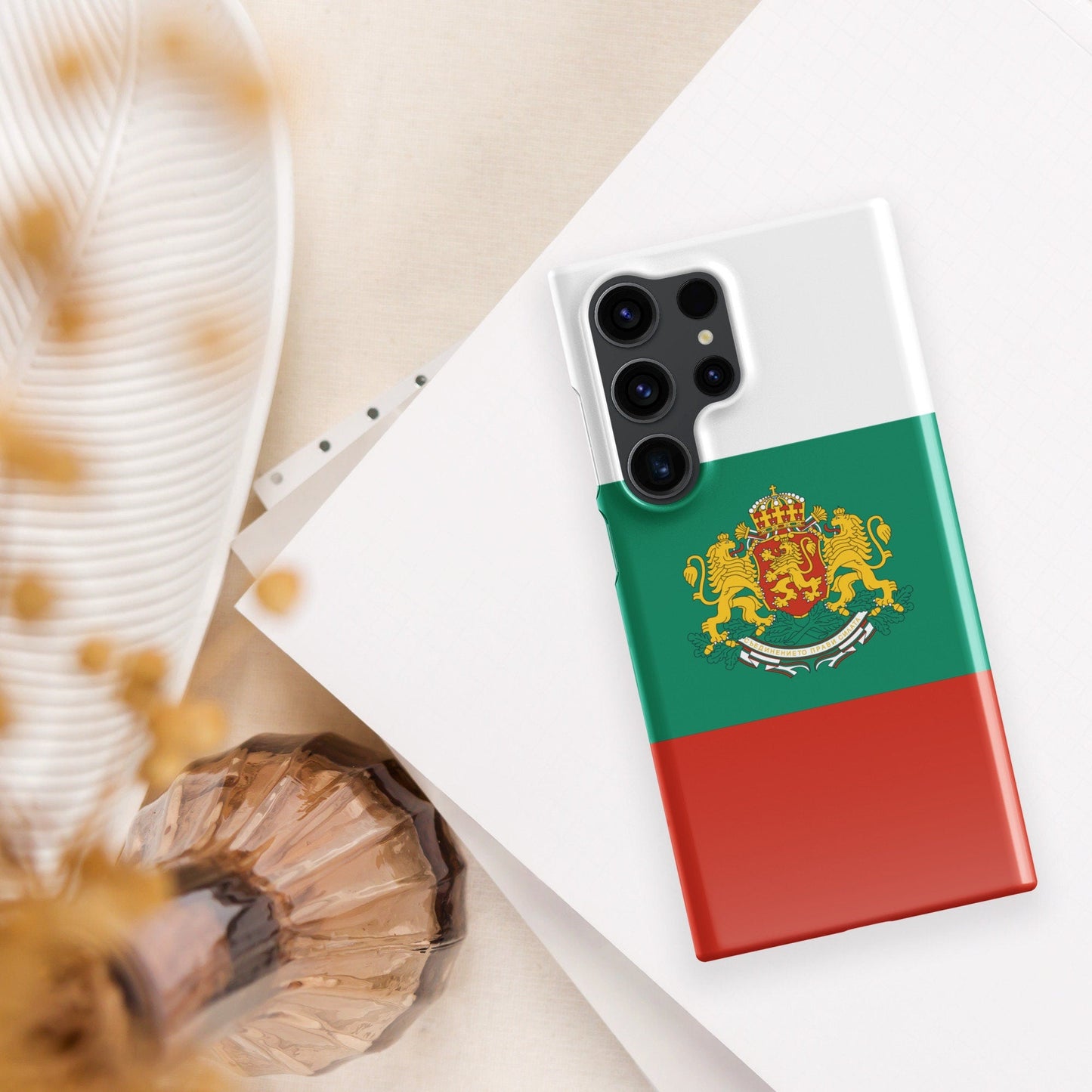 Bulgaria Flag Samsung Galaxy Phone Case for Samsung S24 and Samsung S23 for Patriots - Raiden Gate Design