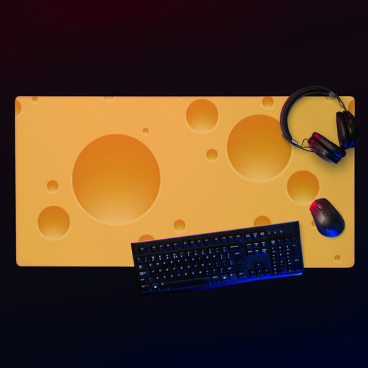 Cheese Photo Gaming Mousepad | Desk Mat | Gamer Gift | Desk Accessories | Large Mouse Pad - Raiden Gate Design