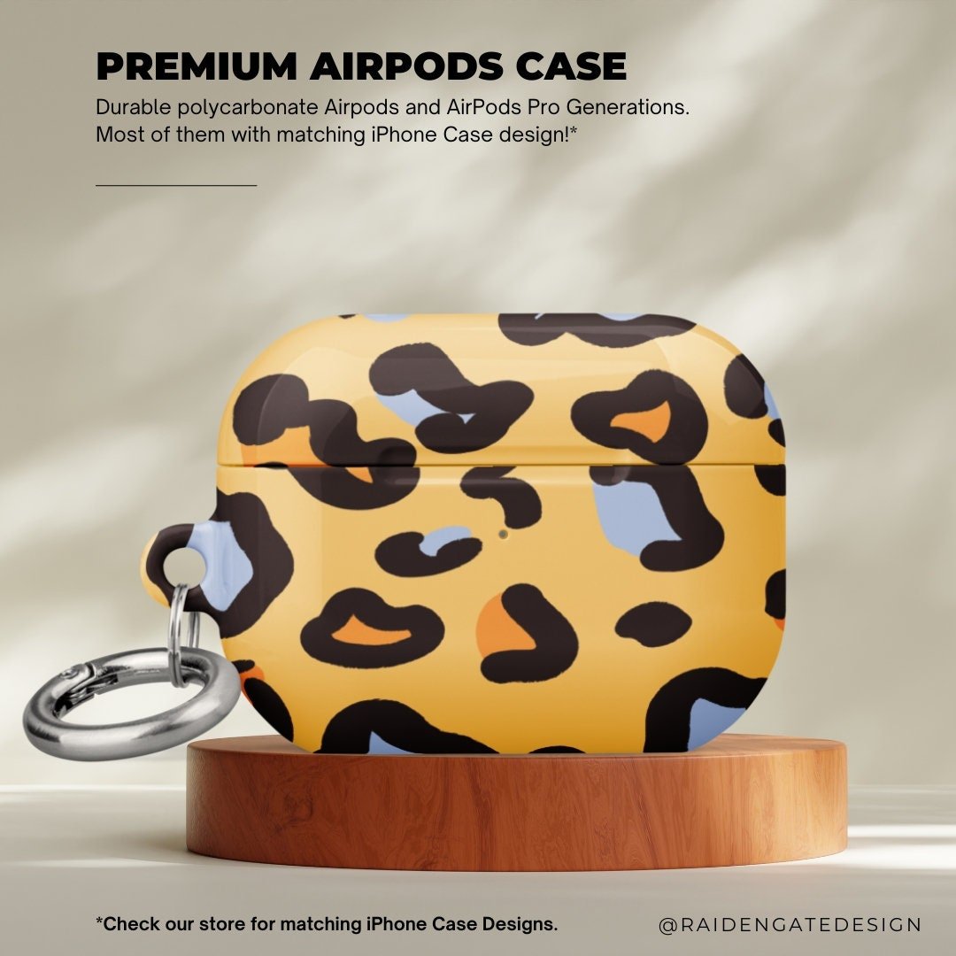 Cheetah Skin Custom AirPods Pro Case | Tough AirPods Case - Raiden Gate Design