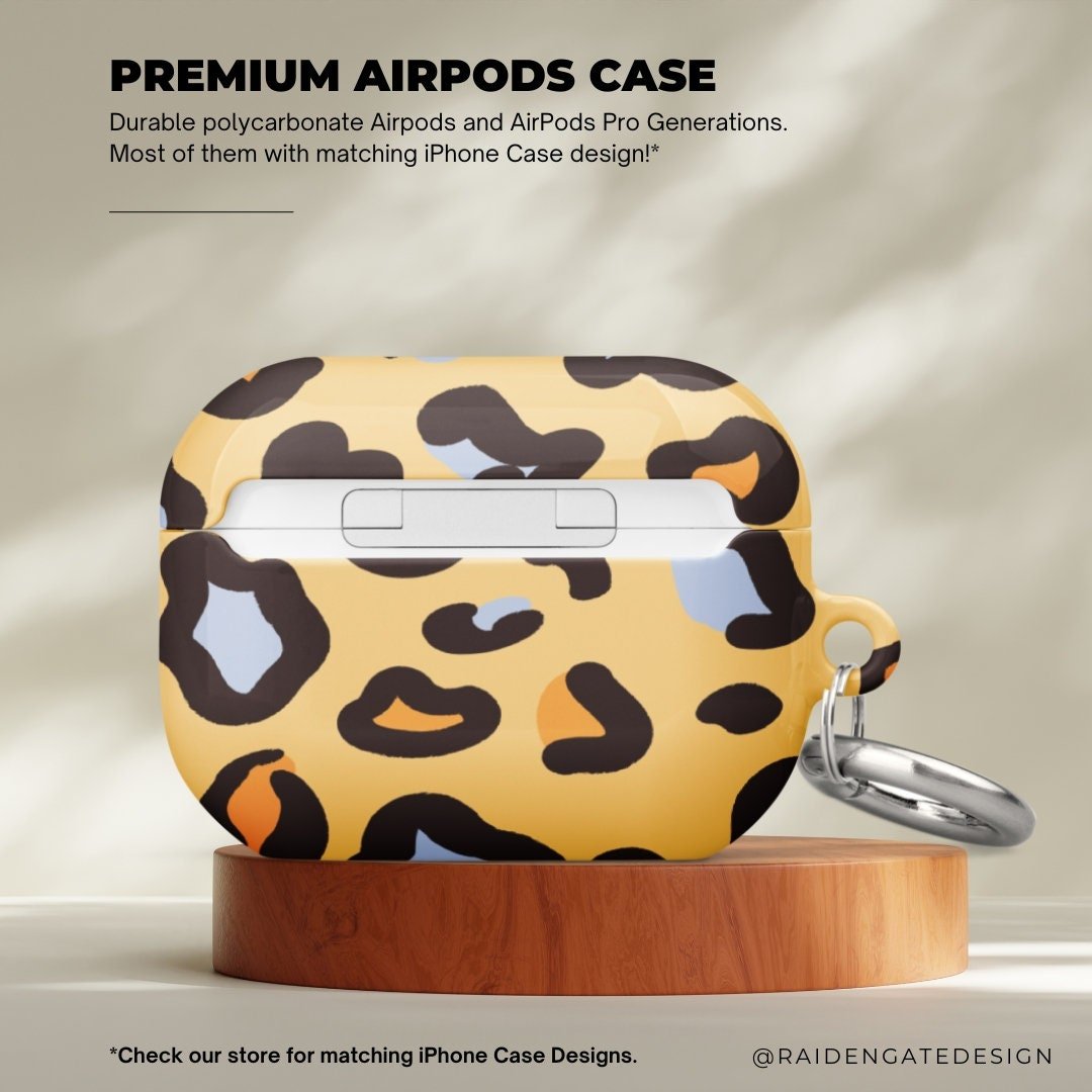 Cheetah Skin Custom AirPods Pro Case | Tough AirPods Case - Raiden Gate Design