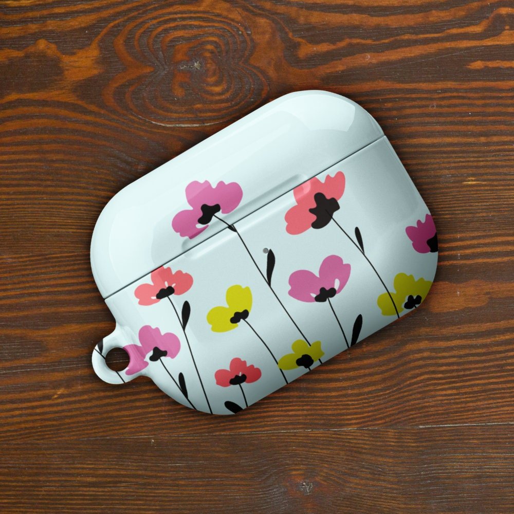 Colorful Flowers Custom AirPods Pro Case | Tough AirPods Case - Raiden Gate Design