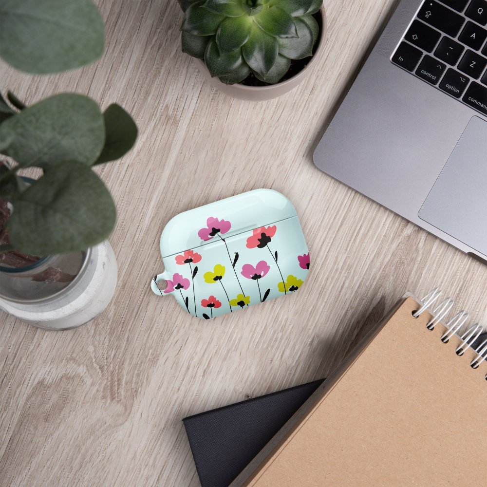 Colorful Flowers Custom AirPods Pro Case | Tough AirPods Case - Raiden Gate Design