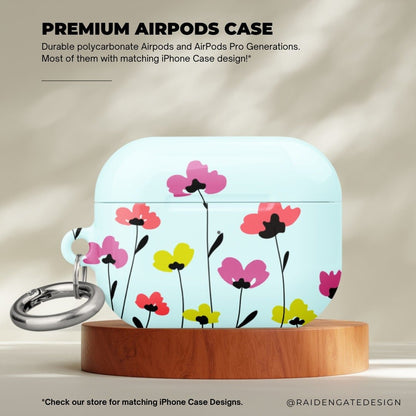 Colorful Flowers Custom AirPods Pro Case | Tough AirPods Case - Raiden Gate Design