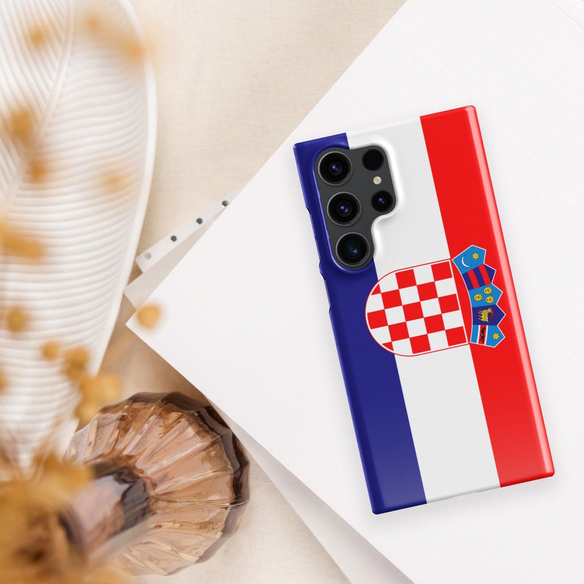 Croatia Flag Samsung Galaxy Phone Case for Samsung S24 and Samsung S23 for Patriots - Raiden Gate Design