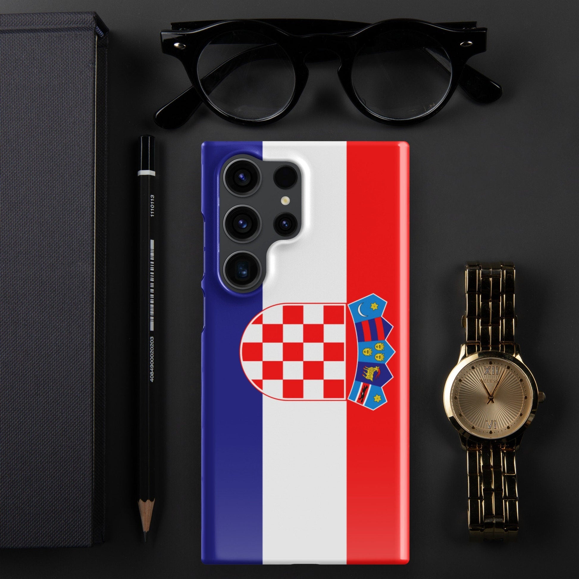 Croatia Flag Samsung Galaxy Phone Case for Samsung S24 and Samsung S23 for Patriots - Raiden Gate Design