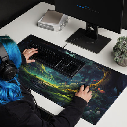 Daylight Anime Forest with Pond Gaming Mousepad | Desk Mat | Large Mouse Pad - Raiden Gate Design