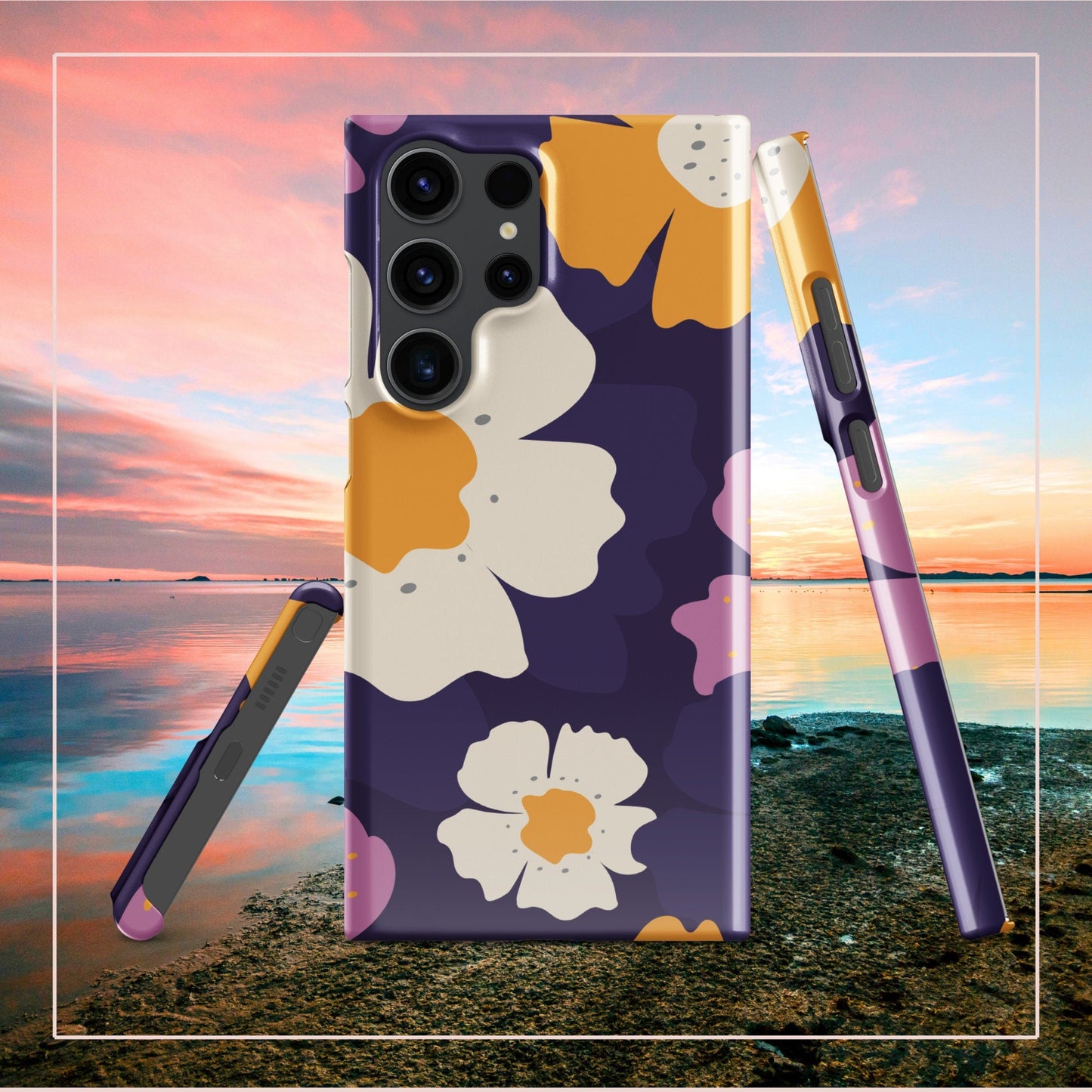 Delicate Flowers Samsung Galaxy S24 Ultra Case - Floral Phone Case for Slim Protection - Raiden Gate Design