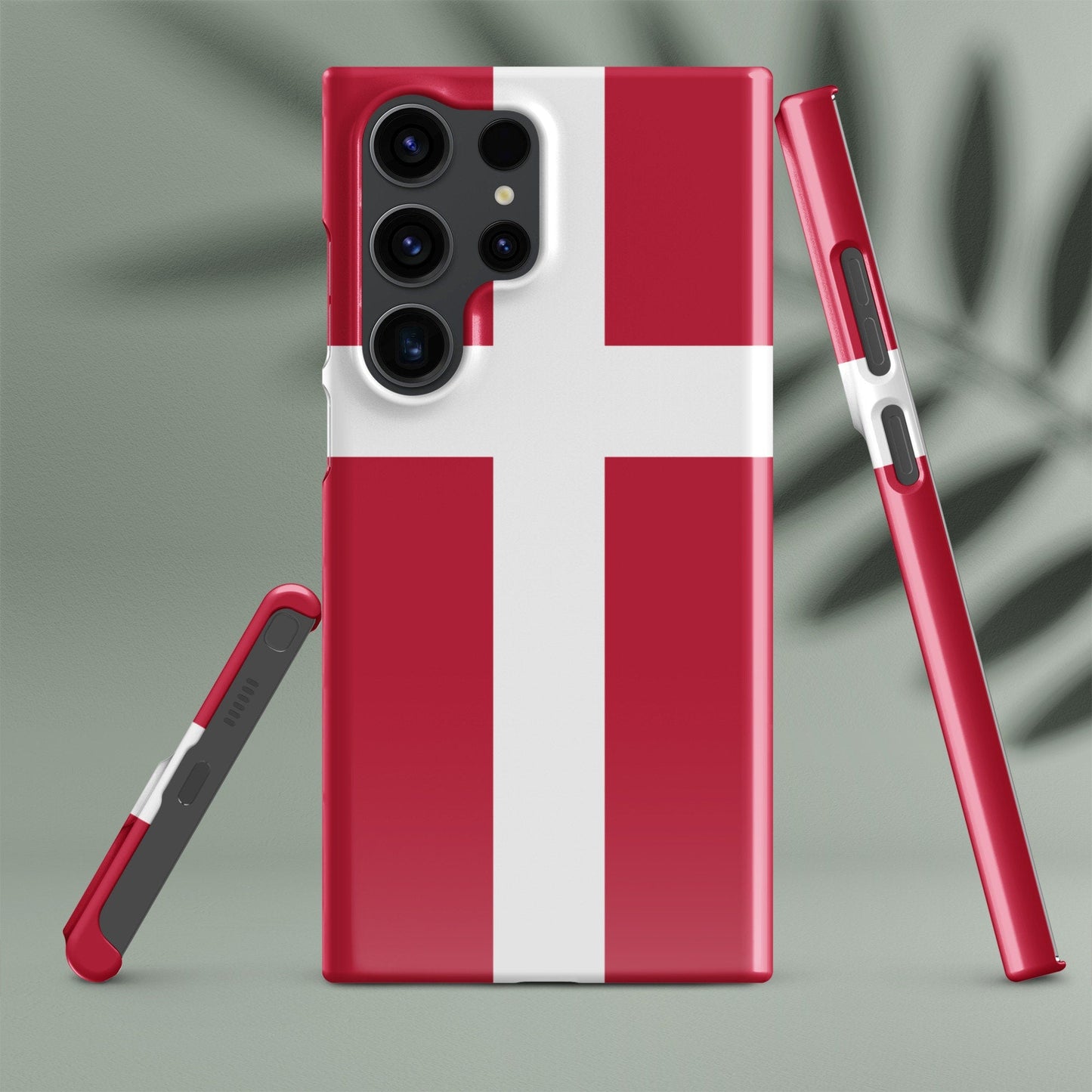 Denmark Flag Samsung Galaxy Phone Case for Samsung S24 and Samsung S23 for Patriots - Raiden Gate Design