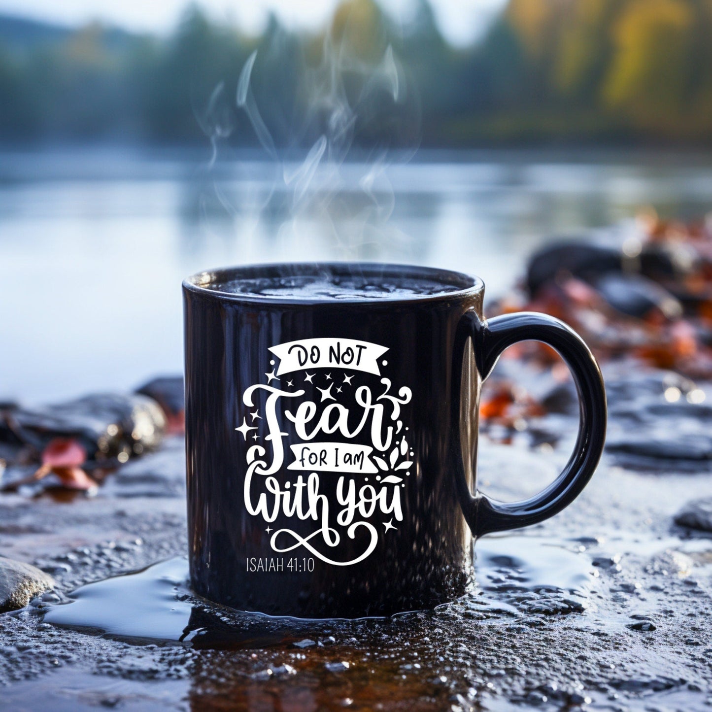 Do not fear, for I am with you - Bible Verse Faith Coffee Mug - Christian Religious - Dad Mug with Affirmations - Supportive Baptism Gift - Raiden Gate Design