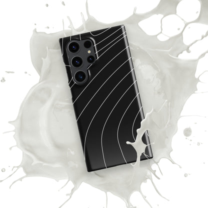 Elegant White Lines Samsung Galaxy S24 Ultra Case - Sleek and Aesthetic Protection - Raiden Gate Design