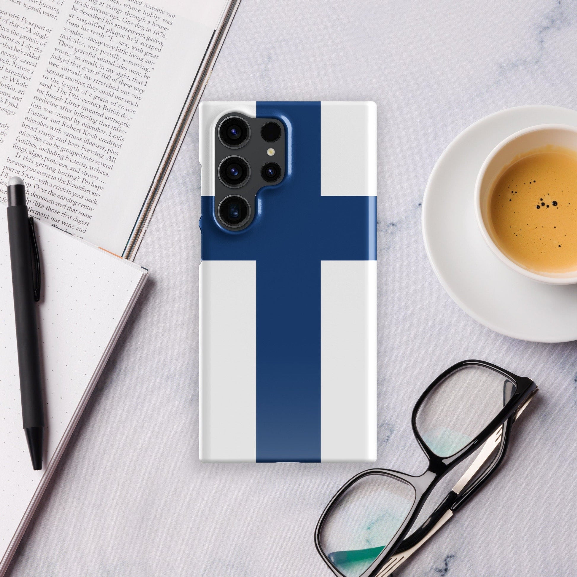 Finland Flag Samsung Galaxy Phone Case for Samsung S24 and Samsung S23 for Patriots - Raiden Gate Design