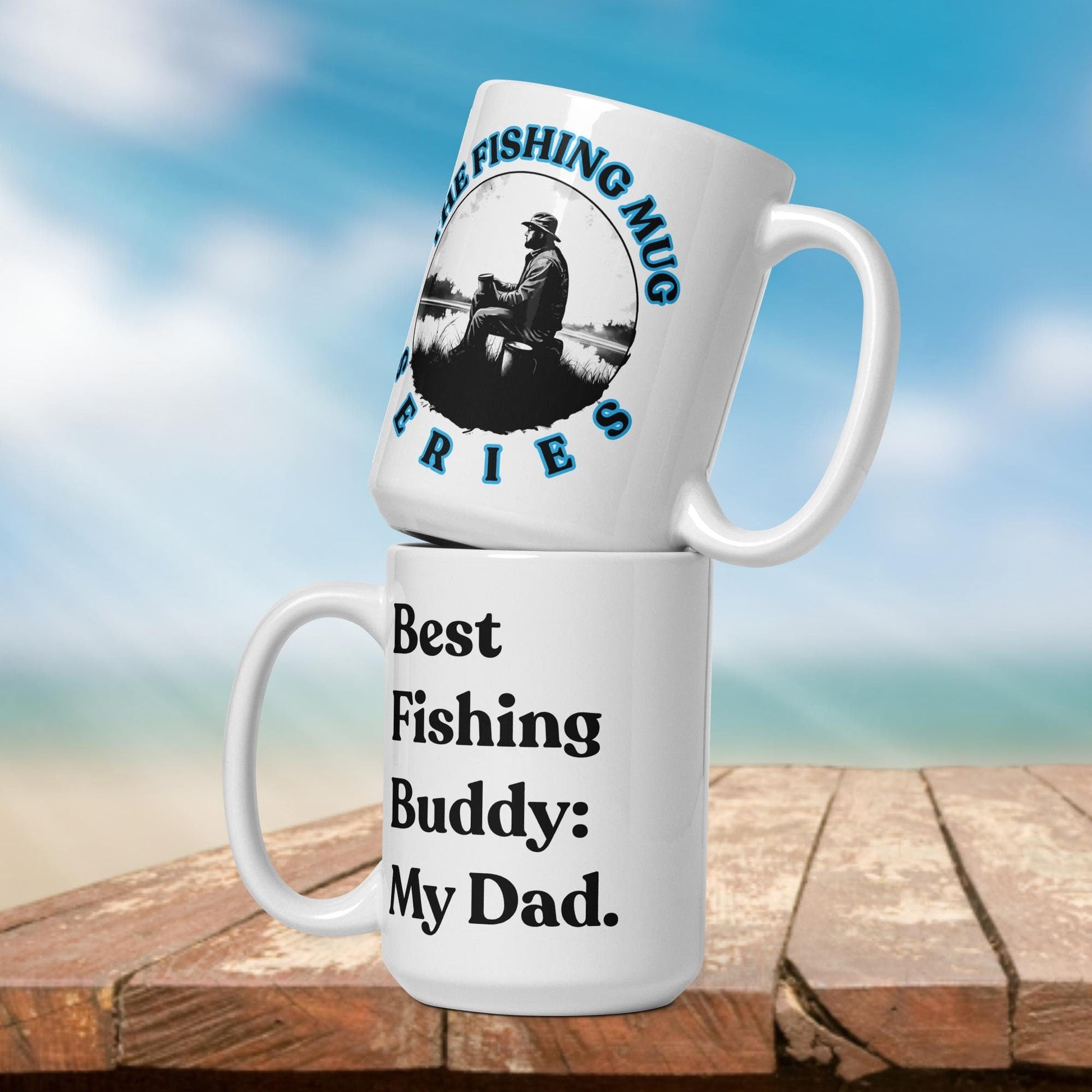 Fishing Mug: “Best Fishing Buddy, My Dad.” | Angler Mug | Fishing Coffee Mug | Dad Gift - Raiden Gate Design