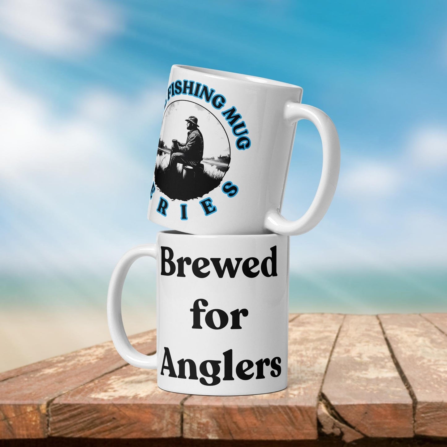 Fishing Mug: “Brewed for Anglers.” | Angler Mug | Fishing Coffee Mug | Dad Gift - Raiden Gate Design