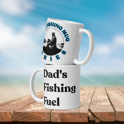 Fishing Mug: “Dad's Fishing Fuel.” | Angler Mug | Fishing Coffee Mug | Dad Gift - Raiden Gate Design